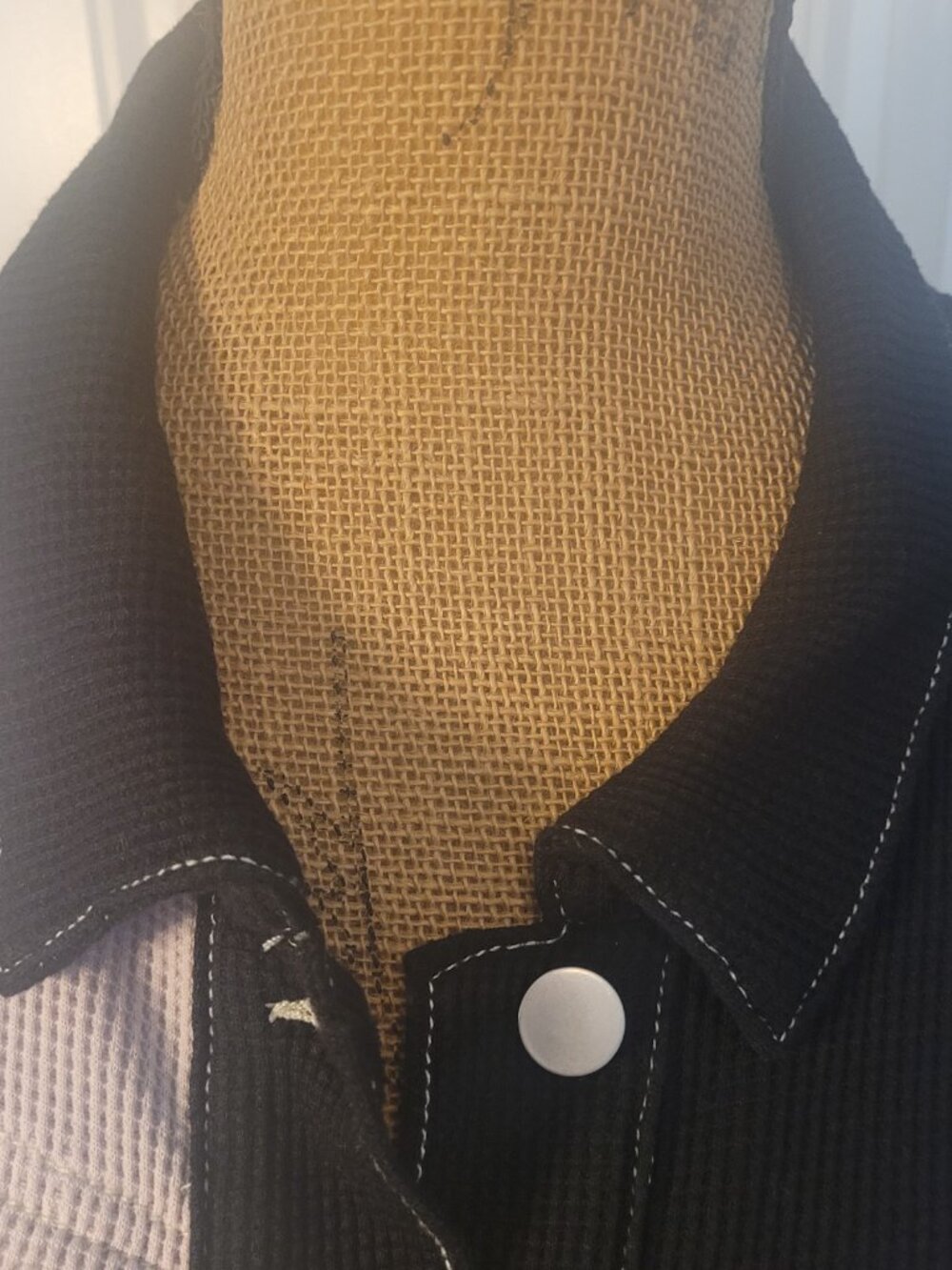 POL Pieced Multi-Fabric/Textures Shacket/Top, NWOT, S, Epic & Unique!! - Picture 5 of 13